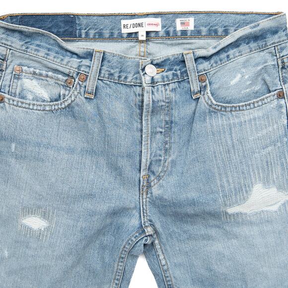 Revolve Re/Done Originals Low Rise Light Repair Skinny Size 29 - Picture 4 of 15